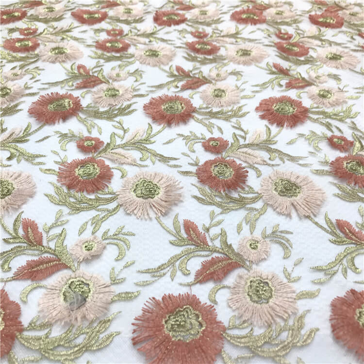 Embroidered Fabric Dress Women's Polyester for Women's Wear Wholesale 3